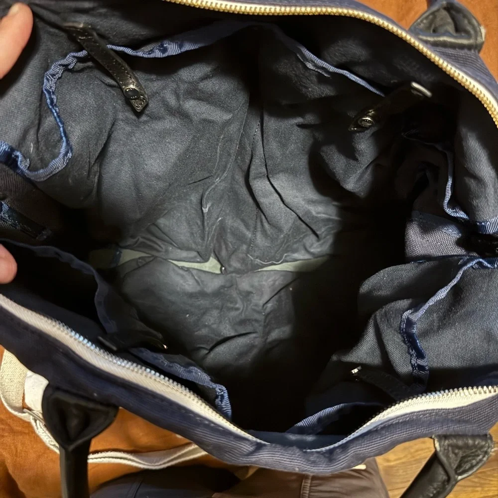 WANT Les Essentiels Navy O’Hare Organic Canvas Tote